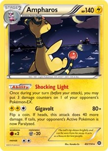 Ampharos - 40/114 (XY Steam Siege) #040 Ampharos - 40/114 (XY Steam Siege) - Deck Exclusives - #040 - Pokemon TCG card