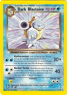 Dark Blastoise - 4/110 (WotC Legendary Collection) #004 Dark Blastoise - 4/110 (WotC Legendary Collection) - Deck Exclusives - #004 - Pokemon TCG card