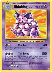 Nidoking - 45/108 (XY Evolutions) - Deck Exclusives - #045 - Pokemon TCG card
