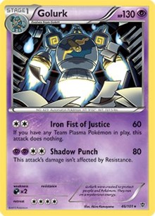Golurk - 46/101 (BW Plasma Blast) - Deck Exclusives - #046 - Pokemon TCG card