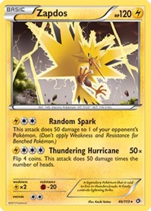 Zapdos - 46/113 (BW Legendary Treasures) - Deck Exclusives - #046 - Pokemon TCG card