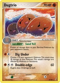 Dugtrio - 5/100 (EX Crystal Guardians) - Deck Exclusives - #005 - Pokemon TCG card