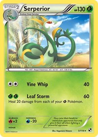 Serperior - 5/114 (Green Tornado Theme Deck Exclusive) #005 Serperior - 5/114 (Green Tornado Theme Deck Exclusive) - Deck Exclusives - #005 - Pokemon TCG card