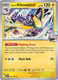 Iono's Kilowattrel #055 Iono's Kilowattrel - Deck Exclusives - #055 - Pokemon TCG card