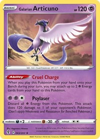 Galarian Articuno - Deck Exclusives - #063 - Pokemon TCG card