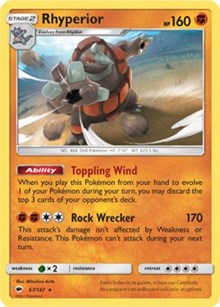 Rhyperior - 67/147 (SM Burning Shadows) - Deck Exclusives - #067 - Pokemon TCG card