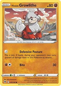 Hisuian Growlithe - Deck Exclusives - #070 - Pokemon TCG card