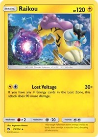 Raikou - 79/214 (SM Lost Thunder) #079 Raikou - 79/214 (SM Lost Thunder) - Deck Exclusives - #079 - Pokemon TCG card