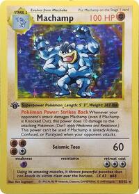 Machamp - 8/102 (Base Set Shadowless) - Deck Exclusives - #008 - Pokemon TCG card