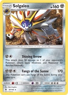 Solgaleo - 87/145 (SM Guardians Rising) #087 Solgaleo - 87/145 (SM Guardians Rising) - Deck Exclusives - #087 - Pokemon TCG card