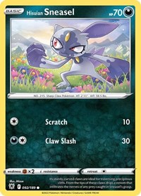 Hisuian Sneasel #092 Hisuian Sneasel - Deck Exclusives - #092 - Pokemon TCG card