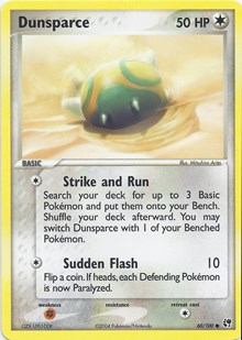 Dunsparce - EX Battle Stadium - #60 - Pokemon TCG card