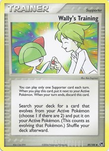 Wally's Training - EX Battle Stadium - #89 - Pokemon TCG card
