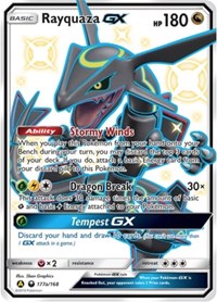Rayquaza GX #177a Rayquaza GX - Alternate Art Promos - #177a - Pokemon TCG card