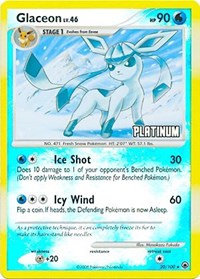 Glaceon - 20/100 [Platinum] - Burger King Promos - #020 - Pokemon TCG card