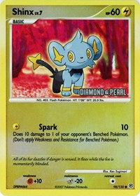 Shinx - 98/130 [Diamond & Pearl] - Burger King Promos - #098 - Pokemon TCG card