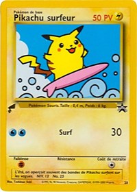 Pikachu (Surfing) - Pikachu World Collection Promos - #28 - Pokemon TCG card