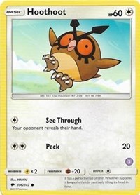 Hoothoot (1) - Alolan Sandslash & Alolan Ninetales - #106 - Pokemon TCG card