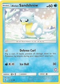 Alolan Sandshrew (29) #19 Alolan Sandshrew (29) - Alolan Sandslash & Alolan Ninetales - #19 - Pokemon TCG card