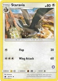 Staravia (4) - Alolan Sandslash & Alolan Ninetales - #82 - Pokemon TCG card