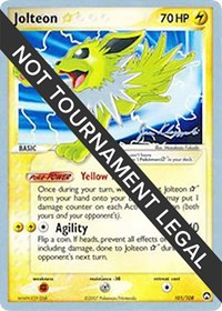 Jolteon Star - 2008 (Jason Klaczynski) - World Championship Decks - #101 - Pokemon TCG card