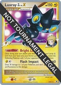 Luxray GL LV.X - 2010 (Mychael Bryan) #109 Luxray GL LV.X - 2010 (Mychael Bryan) - World Championship Decks - #109 - Pokemon TCG card