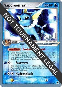 Vaporeon ex - 2006 (Jimmy Ballard) #110 Vaporeon ex - 2006 (Jimmy Ballard) - World Championship Decks - #110 - Pokemon TCG card