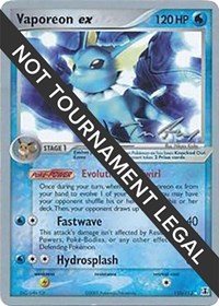 Vaporeon ex - 2007 (Tom Roos) #110 Vaporeon ex - 2007 (Tom Roos) - World Championship Decks - #110 - Pokemon TCG card