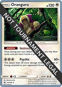 Oranguru - 2018 (Pedro Eugenio Torres) #113 Oranguru - 2018 (Pedro Eugenio Torres) - World Championship Decks - #113 - Pokemon TCG card