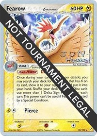 Fearow (Delta Species) - 2007 (Jun Hasebe) #18 Fearow (Delta Species) - 2007 (Jun Hasebe) - World Championship Decks - #18 - Pokemon TCG card