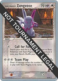 Team Magma's Zangoose - 2004 (Tsuguyoshi Yamato) #23 Team Magma's Zangoose - 2004 (Tsuguyoshi Yamato) - World Championship Decks - #23 - Pokemon TCG card