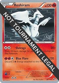 Reshiram - 2011 (Christopher Kan) #26 Reshiram - 2011 (Christopher Kan) - World Championship Decks - #26 - Pokemon TCG card