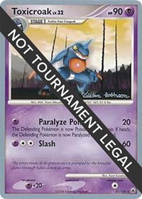 Toxicroak - 2008 (Tristan Robinson) #31 Toxicroak - 2008 (Tristan Robinson) - World Championship Decks - #31 - Pokemon TCG card