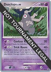 Dusclops - 2010 (Michael Pramawat) #35 Dusclops - 2010 (Michael Pramawat) - World Championship Decks - #35 - Pokemon TCG card