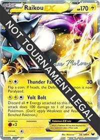 Raikou EX - 2012 (Chase Moloney) #38 Raikou EX - 2012 (Chase Moloney) - World Championship Decks - #38 - Pokemon TCG card