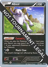 Absol - 2016 (Shintaro Ito) #40 Absol - 2016 (Shintaro Ito) - World Championship Decks - #40 - Pokemon TCG card