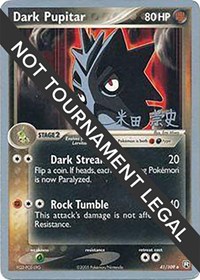 Dark Pupitar - 2005 (Takashi Yoneda) #41 Dark Pupitar - 2005 (Takashi Yoneda) - World Championship Decks - #41 - Pokemon TCG card