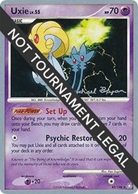 Uxie - 2010 (Mychael Bryan) #43 Uxie - 2010 (Mychael Bryan) - World Championship Decks - #43 - Pokemon TCG card