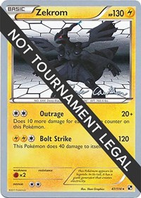 Zekrom - 2011 (Ross Cawthon) #47 Zekrom - 2011 (Ross Cawthon) - World Championship Decks - #47 - Pokemon TCG card
