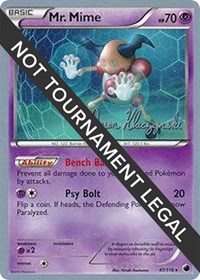Mr. Mime - 2013 (Jason Klaczynski) #47 Mr. Mime - 2013 (Jason Klaczynski) - World Championship Decks - #47 - Pokemon TCG card