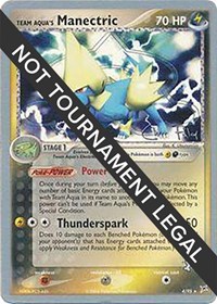 Team Aqua's Manectric - 2004 (Chris Fulop) #4 Team Aqua's Manectric - 2004 (Chris Fulop) - World Championship Decks - #4 - Pokemon TCG card