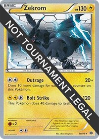 Zekrom - 2012 (Chase Moloney) #50 Zekrom - 2012 (Chase Moloney) - World Championship Decks - #50 - Pokemon TCG card