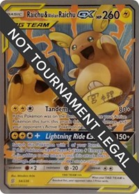 Raichu & Alolan Raichu GX - 2019 (Haruki Miyamoto) #54 Raichu & Alolan Raichu GX - 2019 (Haruki Miyamoto) - World Championship Decks - #54 - Pokemon TCG card