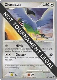 Chatot - 2008 (Jason Klaczynski) - World Championship Decks - #55 - Pokemon TCG card