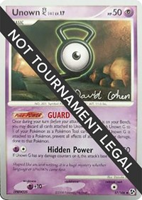 Unown [G] - 2009 (David Cohen) - World Championship Decks - #57 - Pokemon TCG card