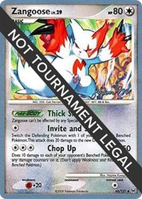 Zangoose - 2009 (Jason Martinez) #66 Zangoose - 2009 (Jason Martinez) - World Championship Decks - #66 - Pokemon TCG card