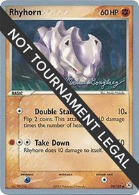 Rhyhorn - 2005 (Michael Gonzalez) #70 Rhyhorn - 2005 (Michael Gonzalez) - World Championship Decks - #70 - Pokemon TCG card