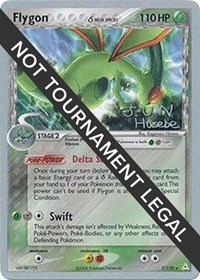 Flygon (Delta Species) - 2007 (Jun Hasebe) #7 Flygon (Delta Species) - 2007 (Jun Hasebe) - World Championship Decks - #7 - Pokemon TCG card
