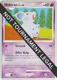 Nidoran F - 2009 (Jason Martinez) #71 Nidoran F - 2009 (Jason Martinez) - World Championship Decks - #71 - Pokemon TCG card