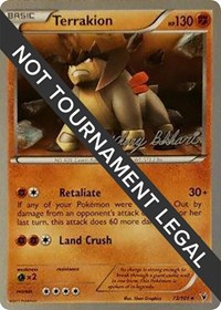 Terrakion - 2012 (Zachary Bokhari) #73 Terrakion - 2012 (Zachary Bokhari) - World Championship Decks - #73 - Pokemon TCG card